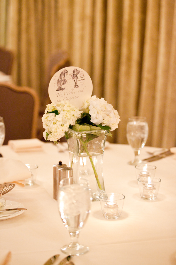 alice in wonderland wedding table settings