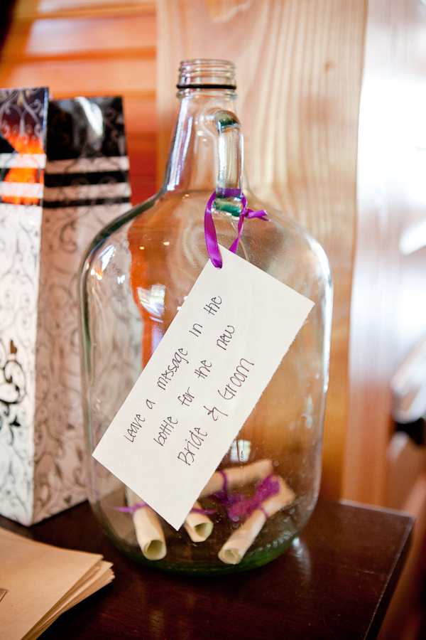 message in a bottle wedding guest book alternative